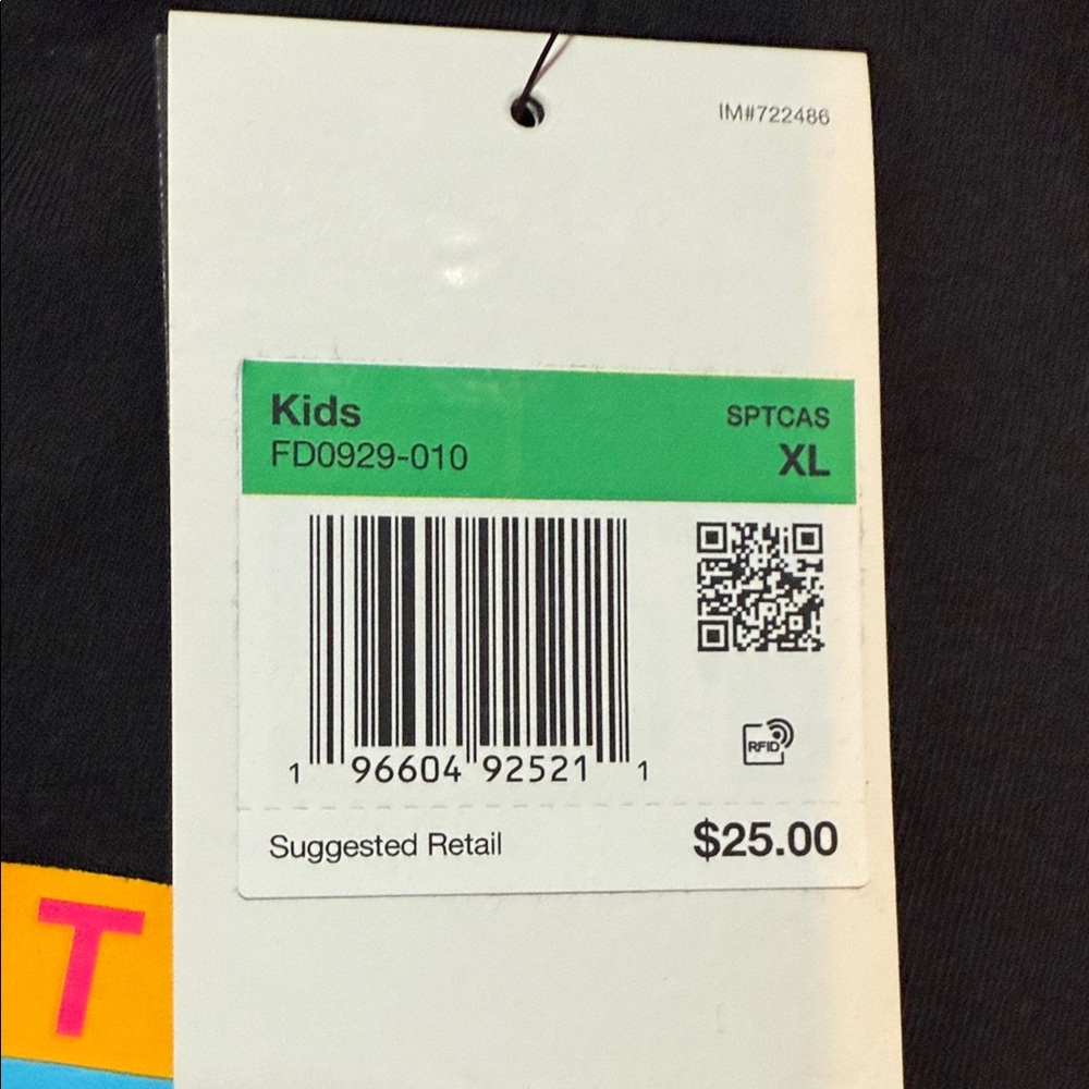 Nike Black Tee with Multicolor Logo - Picture 2 of 4